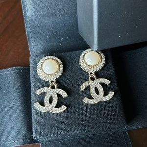 Crystal Chanel earrings